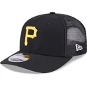 petten-gebogen-zwart-snapback-9seventy-stretch-snap-evergreen-van-pittsburgh-pirates-mlb-van-new-era