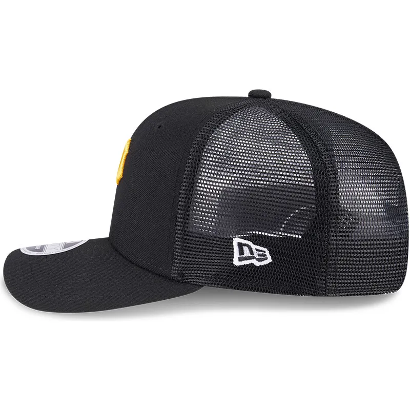cappellino-trucker-nero-9seventy-stretch-snap-evergreen-dei-pittsburgh-pirates-mlb-di-new-era
