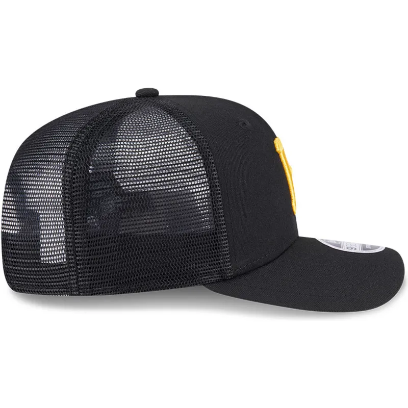 petten-gebogen-zwart-snapback-9seventy-stretch-snap-evergreen-van-pittsburgh-pirates-mlb-van-new-era