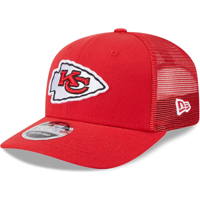 petten-gebogen-rood-snapback-9seventy-stretch-snap-evergreen-van-kansas-city-chiefs-nfl-van-new-era