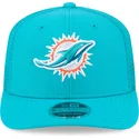 cappellino-trucker-blu-9seventy-stretch-snap-evergreen-dei-miami-dolphins-nfl-di-new-era