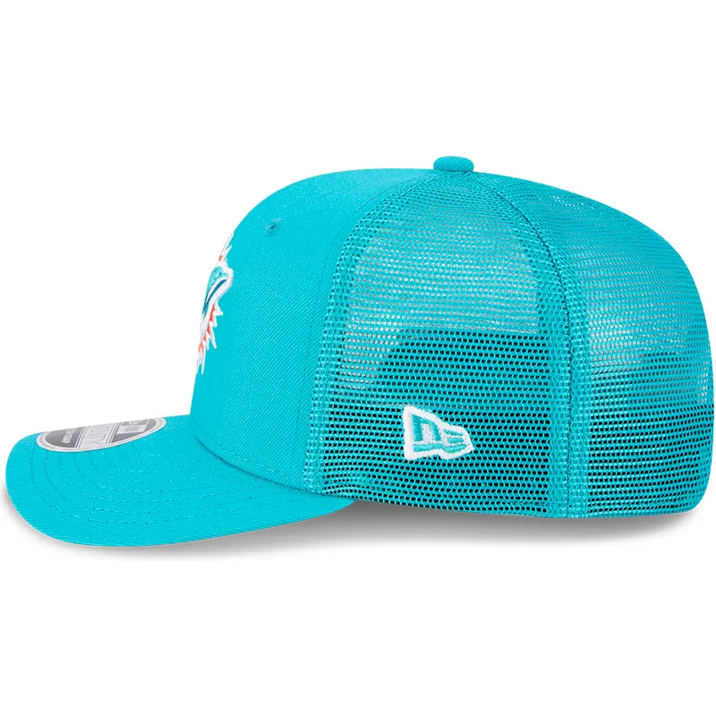 bla-trucker-kasket-9seventy-stretch-snap-evergreen-fra-miami-dolphins-nfl-fra-new-era