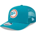 bla-trucker-kasket-9seventy-stretch-snap-evergreen-helmet-fra-miami-dolphins-nfl-fra-new-era