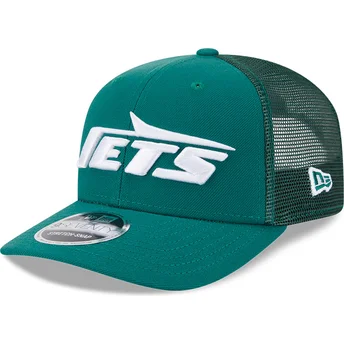 Petten gebogen groen snapback 9SEVENTY Stretch Snap Evergreen van New York Jets NFL van New Era