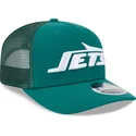 cappellino-trucker-verde-9seventy-stretch-snap-evergreen-dei-new-york-jets-nfl-di-new-era