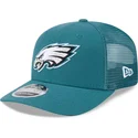 cappellino-trucker-verde-9seventy-stretch-snap-evergreen-dei-philadelphia-eagles-nfl-di-new-era