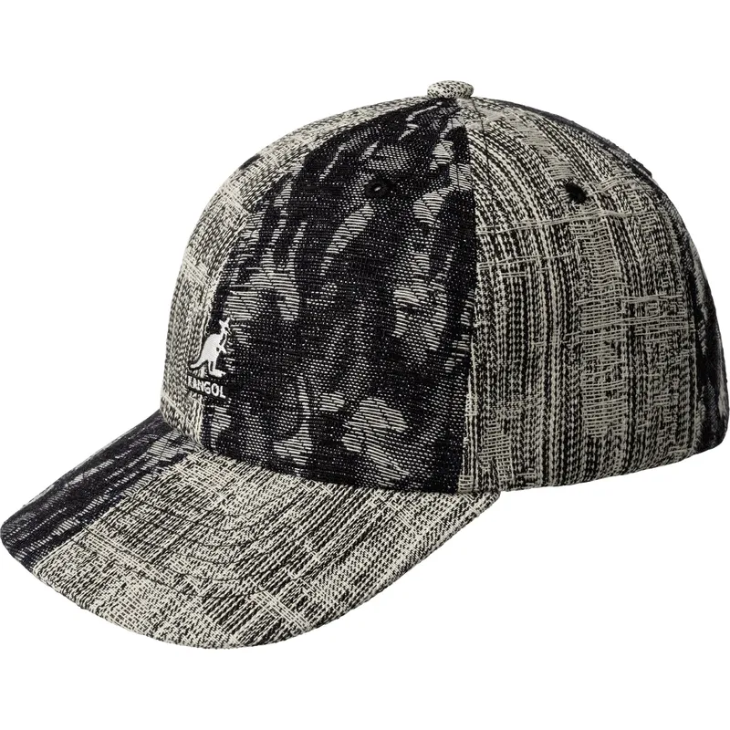 petten-gebogen-zwart-verstelbaar-denim-mashup-black-topstitch-van-kangol