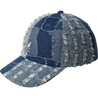 Petten gebogen blauw verstelbare band van Kangol