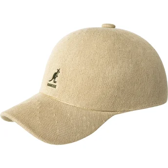 Petten gebogen beige verstelbare band Bamboo Adj Spacecap van Kangol