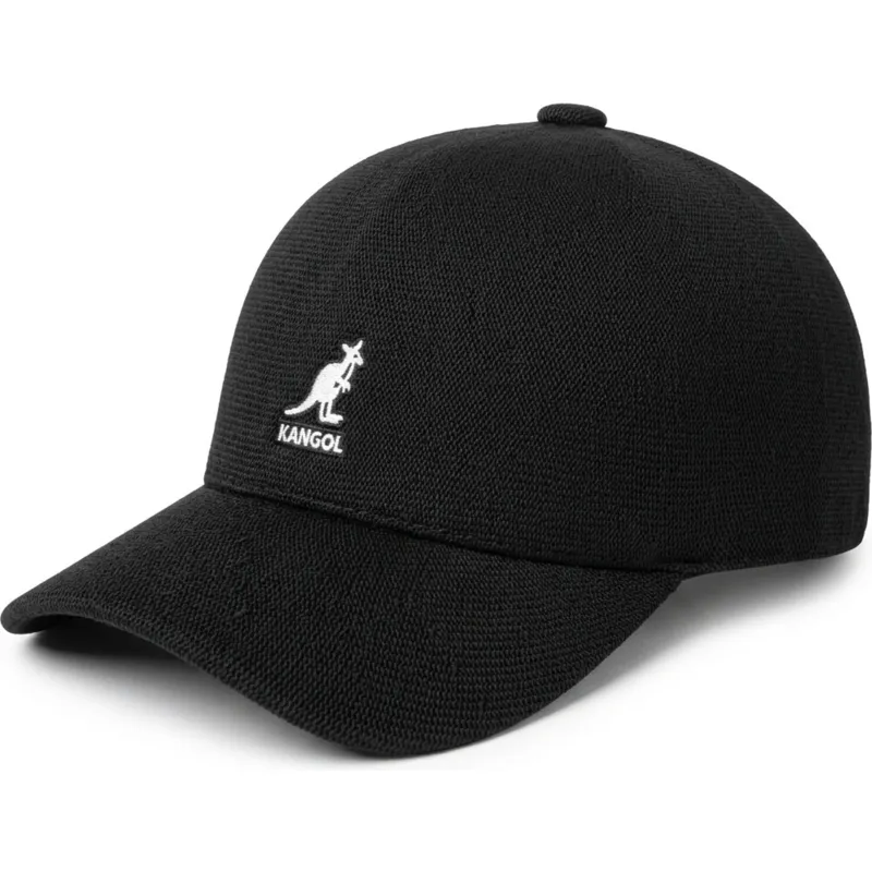 petten-gebogen-zwart-verstelbare-band-bamboo-adj-spacecap-van-kangol