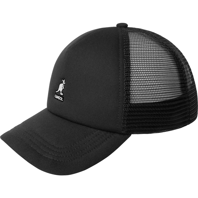 petten-gebogen-zwart-snapback-kangaroo-van-kangol