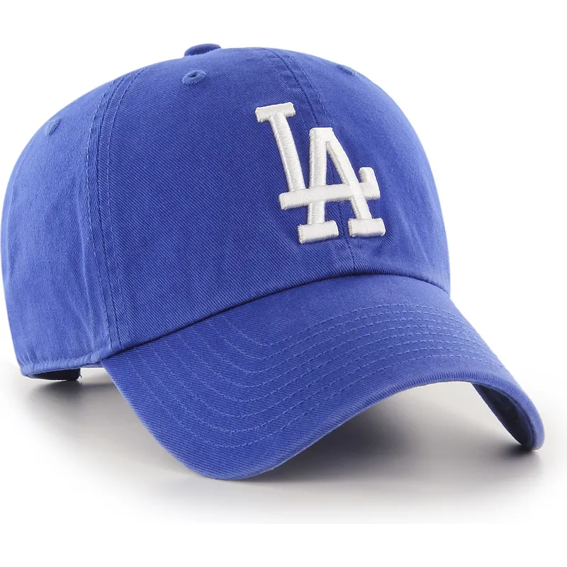 casquette-courbee-bleue-los-angeles-dodgers-mlb-clean-up-47-brand