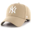 47-brand-curved-brim-mvp-new-york-yankees-mlb-khaki-adjustable-cap