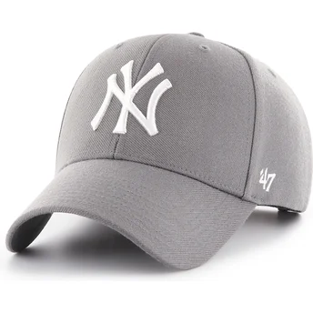 Casquette courbée grise foncé snapback MVP New York Yankees MLB 47 Brand