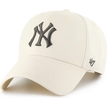Gorra curva beige snapback MVP de New York Yankees MLB de 47 Brand