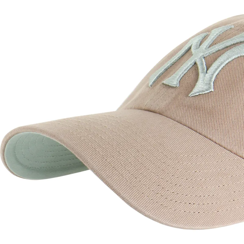 petten-gebogen-bruin-verstelbare-band-clean-up-ballpark-van-new-york-yankees-mlb-van-47-brand