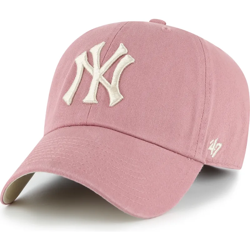 petten-gebogen-roze-verstelbare-band-clean-up-ballpark-van-new-york-yankees-mlb-van-47-brand petten-gebogen-roze-verstelbare-band-clean-up-ballpark-van-new-york-yankees-mlb-van-47-brand