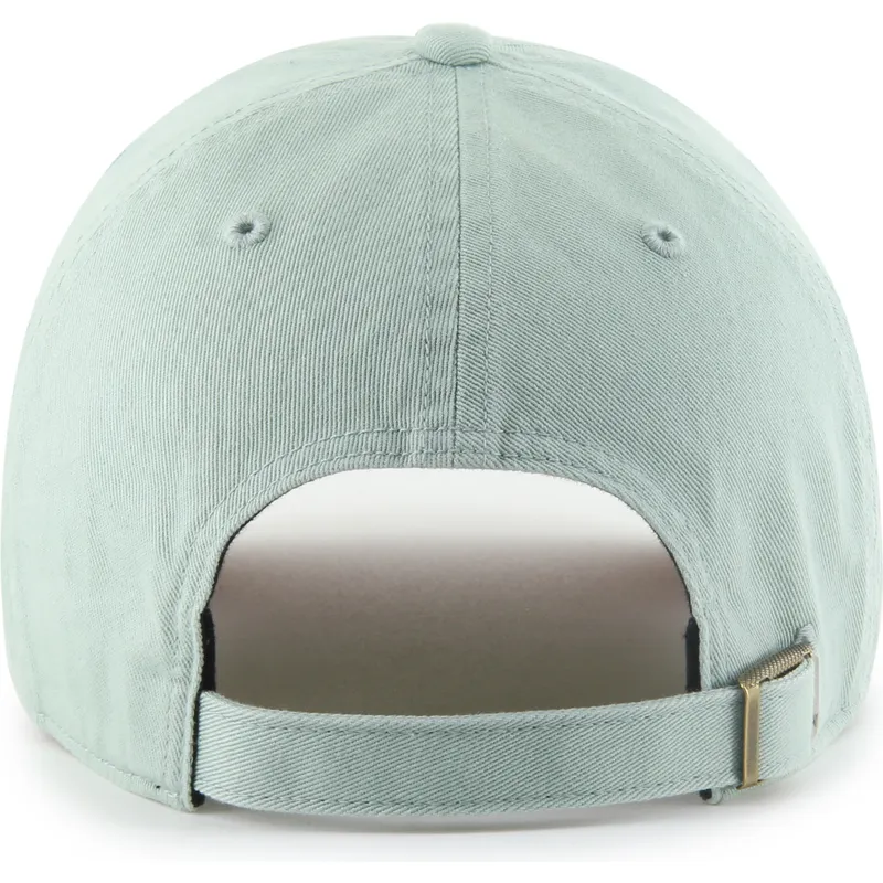 47-brand-curved-brim-pink-logo-clean-up-ballpark-new-york-yankees-mlb-green-adjustable-cap