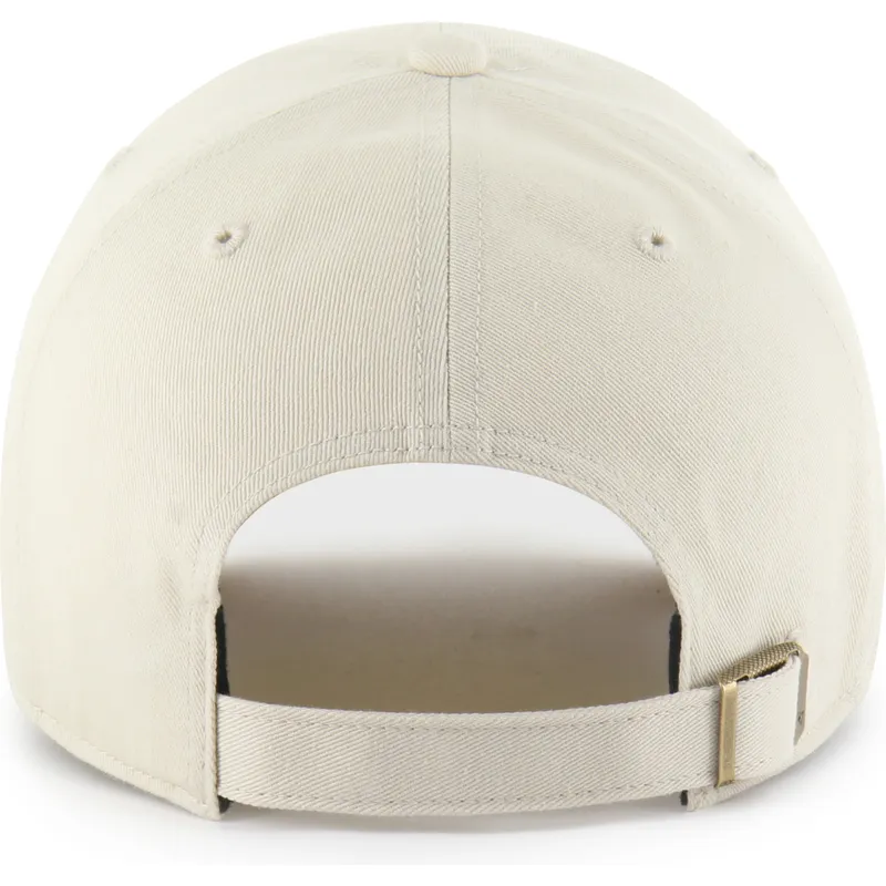 beige-verstellbare-curved-cap-clean-up-ballpark-mojave-der-new-york-yankees-mlb-von-47-brand