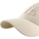 buet-beige-snapback-kasket-med-beige-mvp-ballpark-logo-fra-new-york-yankees-mlb-fra-47-brand