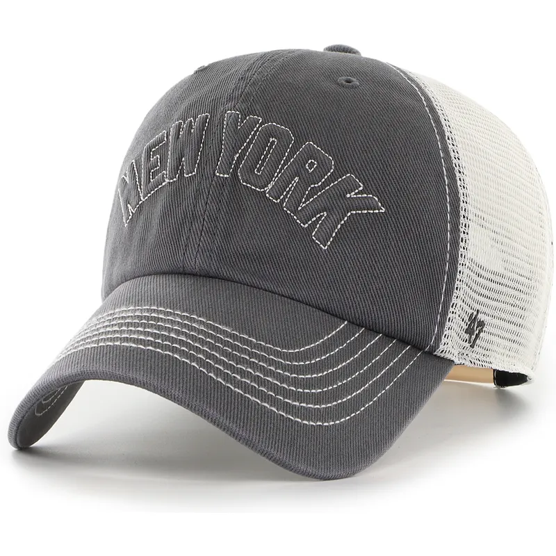 cappellino-trucker-nero-clean-up-trailer-script-mesh-dei-new-york-yankees-mlb-di-47-brand