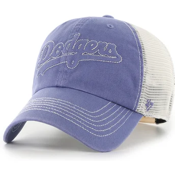 Petten gebogen blauw snapback Clean Up Trailer Script Mesh van Los Angeles Dodgers MLB van 47 Brand