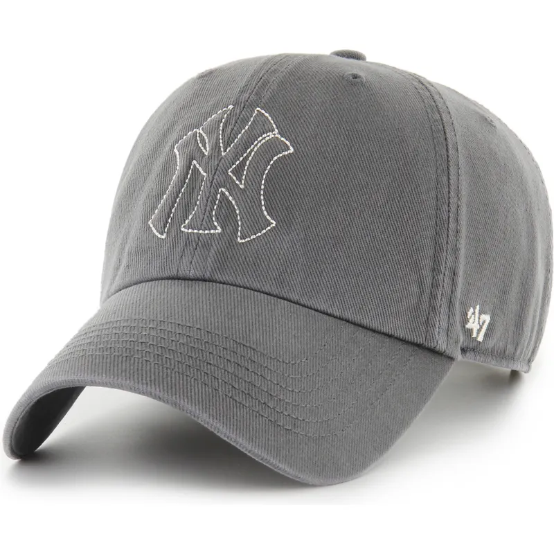 petten-gebogen-grijs-verstelbare-band-clean-up-trailer-van-new-york-yankees-mlb-van-47-brand
