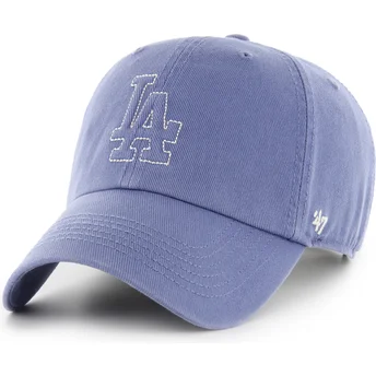 Petten gebogen blauw verstelbare band Clean Up Trailer van Los Angeles Dodgers MLB van 47 Brand