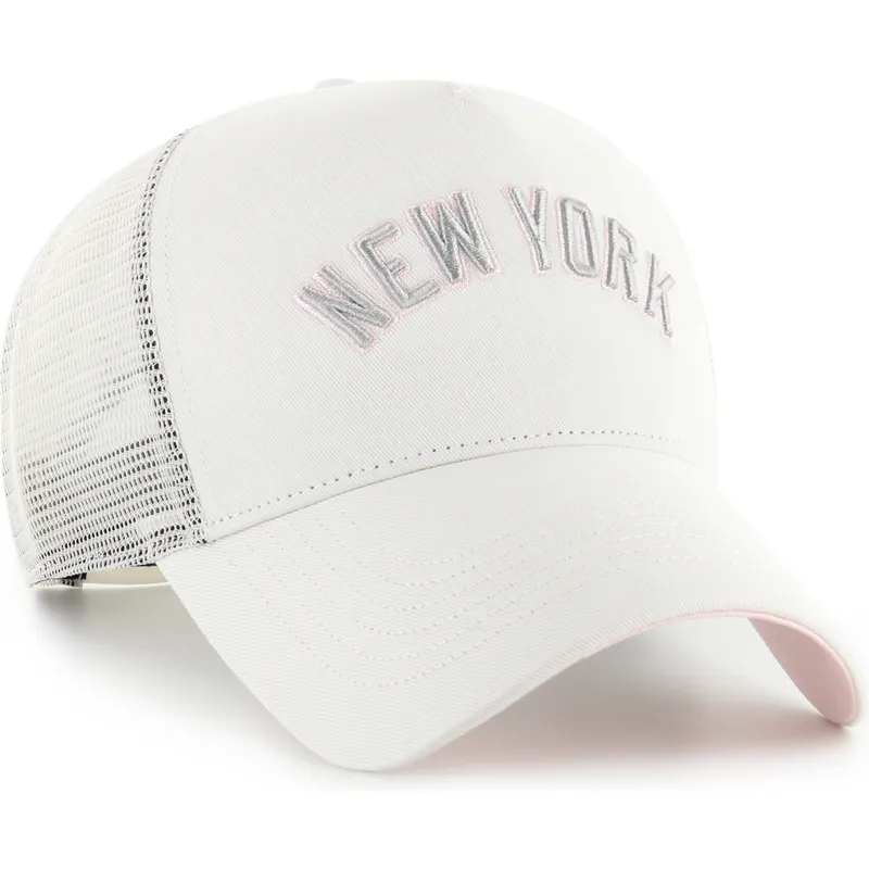 petten-gebogen-beige-snapback-rosa-offside-dt-soft-glow-script-van-new-york-yankees-mlb-van-47-brand