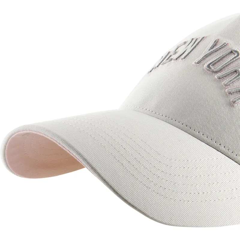 petten-gebogen-beige-snapback-rosa-offside-dt-soft-glow-script-van-new-york-yankees-mlb-van-47-brand