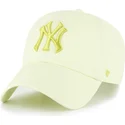petten-gebogen-geel-verstelbare-band-clean-up-no-loop-label-van-new-york-yankees-mlb-van-47-brand