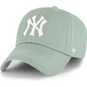 gron-justerbar-curved-kasket-clean-up-contrast-stitch-fra-new-york-yankees-mlb-fra-47-brand
