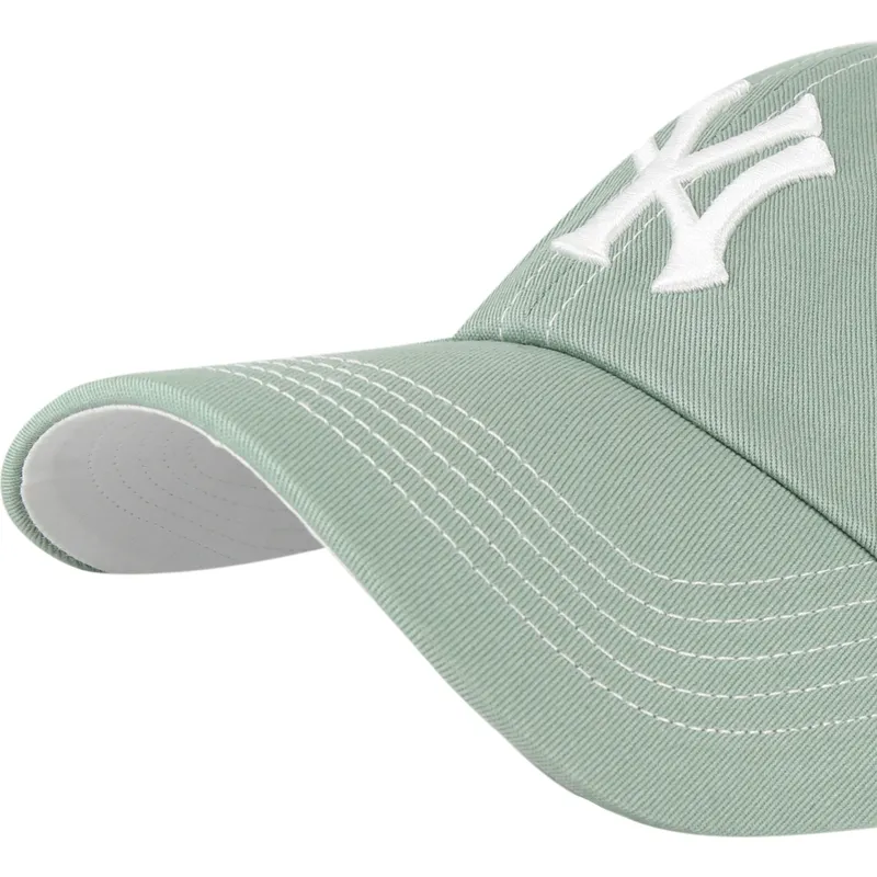 petten-gebogen-groen-verstelbaar-clean-up-contrast-stitch-van-new-york-yankees-mlb-van-47-brand