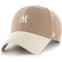 cappellino-curvo-marrone-regolabile-mvp-base-runner-two-tone-legend-di-new-york-yankees-mlb-di-47-brand
