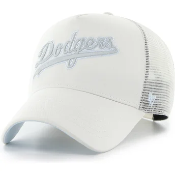Petten gebogen beige snapback Offside DT Soft Glow Script van Los Angeles Dodgers MLB van 47 Brand