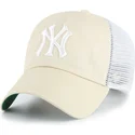 cappellino-trucker-beige-clean-up-trawler-dei-new-york-yankees-mlb-di-47-brand