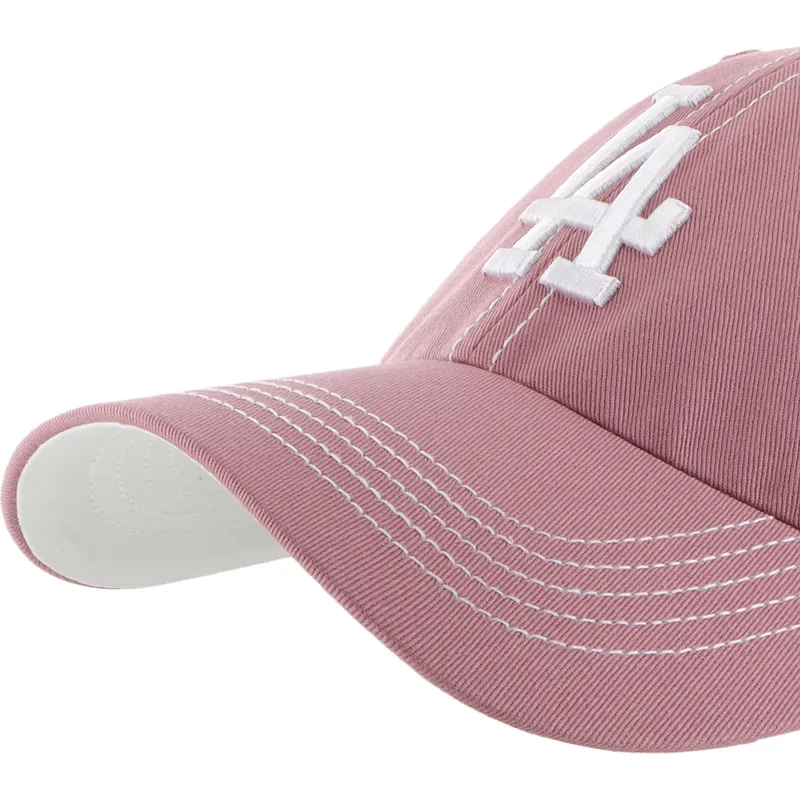 petten-gebogen-roze-verstelbare-band-clean-up-contrast-stitch-van-los-angeles-dodgers-mlb-van-47-brand