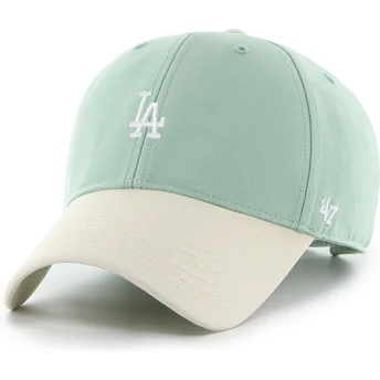 Petten gebogen groen verstelbare band MVP Base Runner Two Tone Legend van Los Angeles Dodgers MLB van 47 Brand