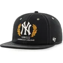 petten-plat-zwart-snapback-captain-rl-keepsake-van-new-york-yankees-mlb-van-47-brand