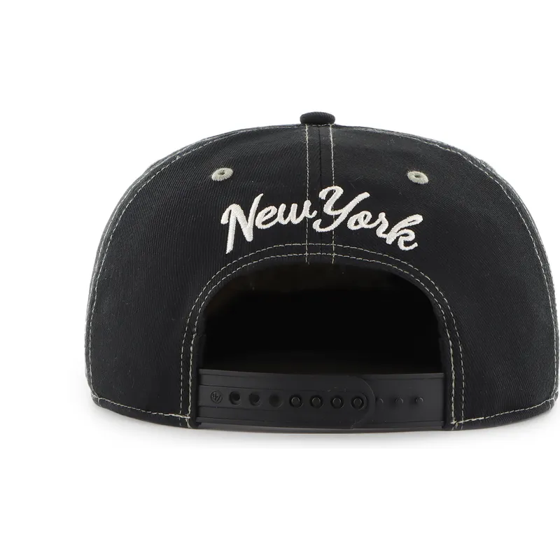 petten-plat-zwart-snapback-captain-rl-keepsake-van-new-york-yankees-mlb-van-47-brand