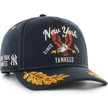 Καπέλο με καμπύλη γείσο ναυτικό μπλε snapback Hitch Keepsake των New York Yankees MLB από την 47 Brand