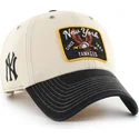 cappellino-curvo-beige-e-nero-regolabile-clean-up-keepsake-dei-new-york-yankees-mlb-di-47-brand