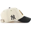 buet-beige-og-sort-justerbar-kasket-clean-up-keepsake-fra-new-york-yankees-mlb-fra-47-brand