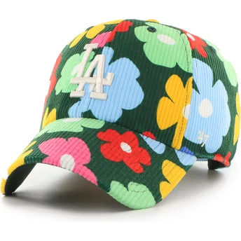 Grüne verstellbare Curved Cap Clean Up Gallery Cord der Los Angeles Dodgers MLB von 47 Brand
