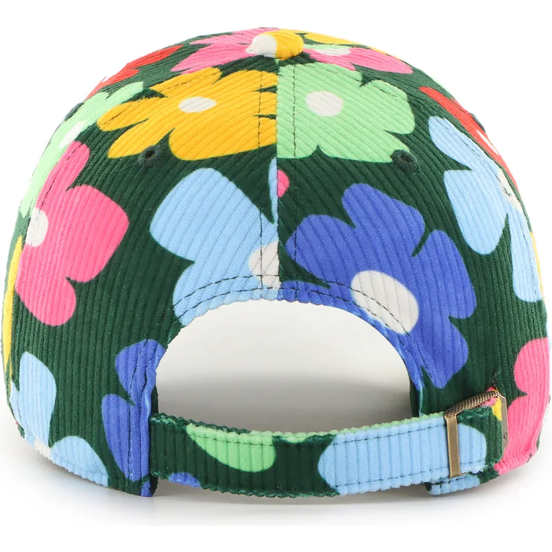 grune-verstellbare-curved-cap-clean-up-gallery-cord-der-los-angeles-dodgers-mlb-von-47-brand