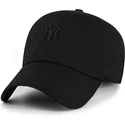 sort-justerbar-curved-kasket-med-sort-logo-clean-up-contemporary-two-tone-fra-new-york-yankees-mlb-fra-47-brand