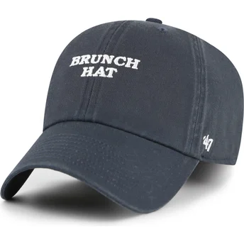 Petten gebogen marineblauw verstelbaar Brunch Hat Clean Up Phrase Base Runner Icon van 47 Brand