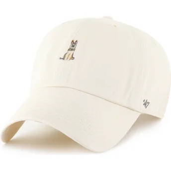 Gorra curva beige ajustable Clean Up Dog Base Runner Icon de 47 Brand