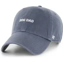 cappellino-curvo-blu-marino-regolabile-dog-dad-phrase-clean-up-base-runner-icon-di-47-brand
