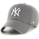 gra-justerbar-curved-kasket-clean-up-no-loop-label-fra-new-york-yankees-mlb-af-47-brand